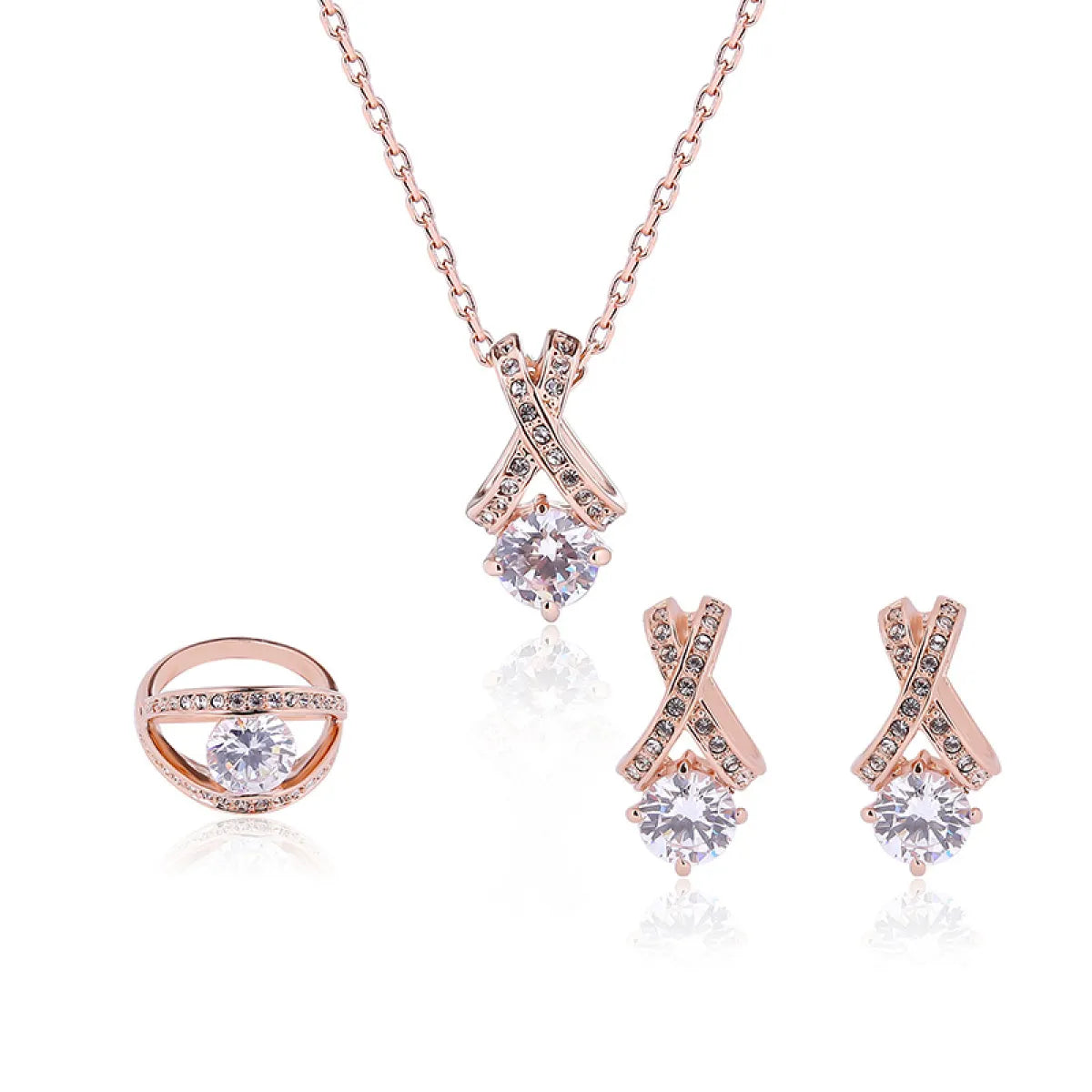 Creative Simple Diamond Jewelry Set