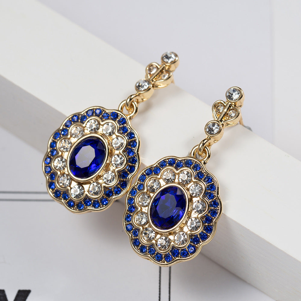 Creative Sapphire Diamond Women's Earrings