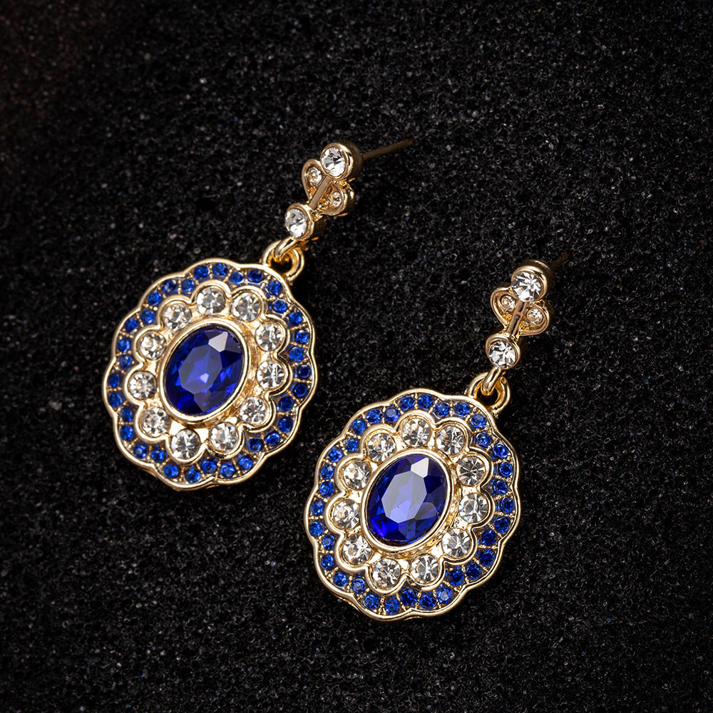 Creative Sapphire Diamond Women's Earrings