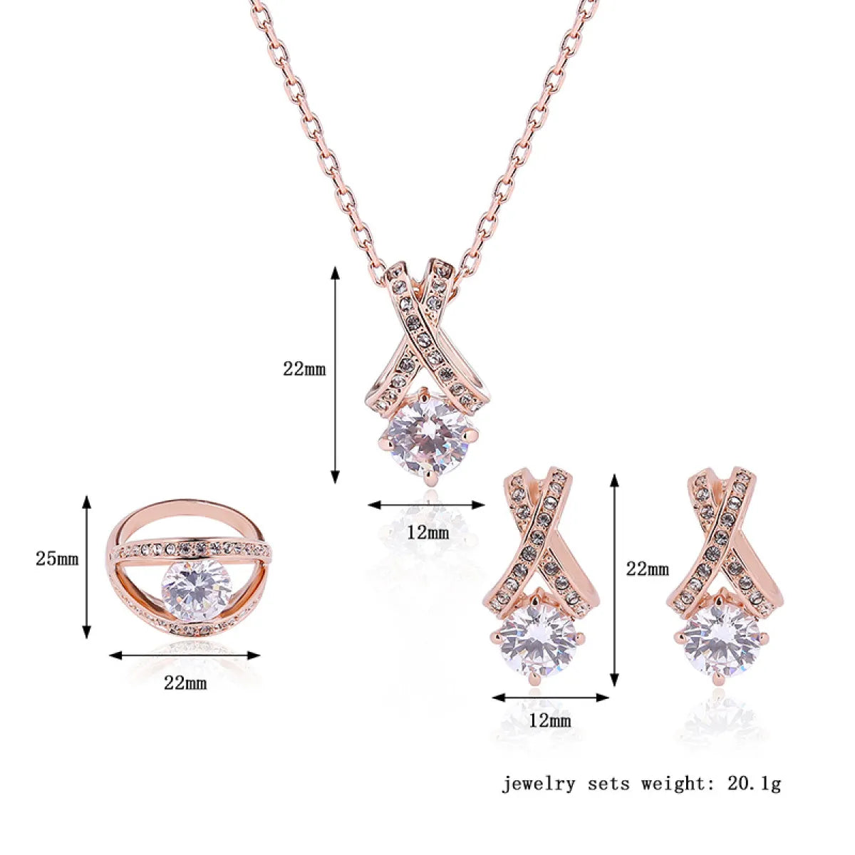 Creative Simple Diamond Jewelry Set