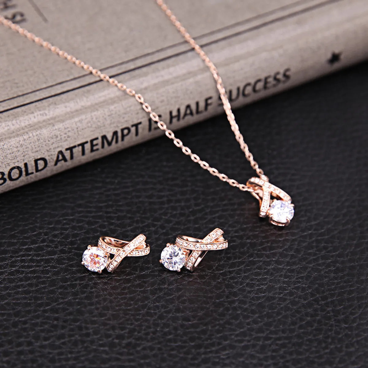 Creative Simple Diamond Jewelry Set