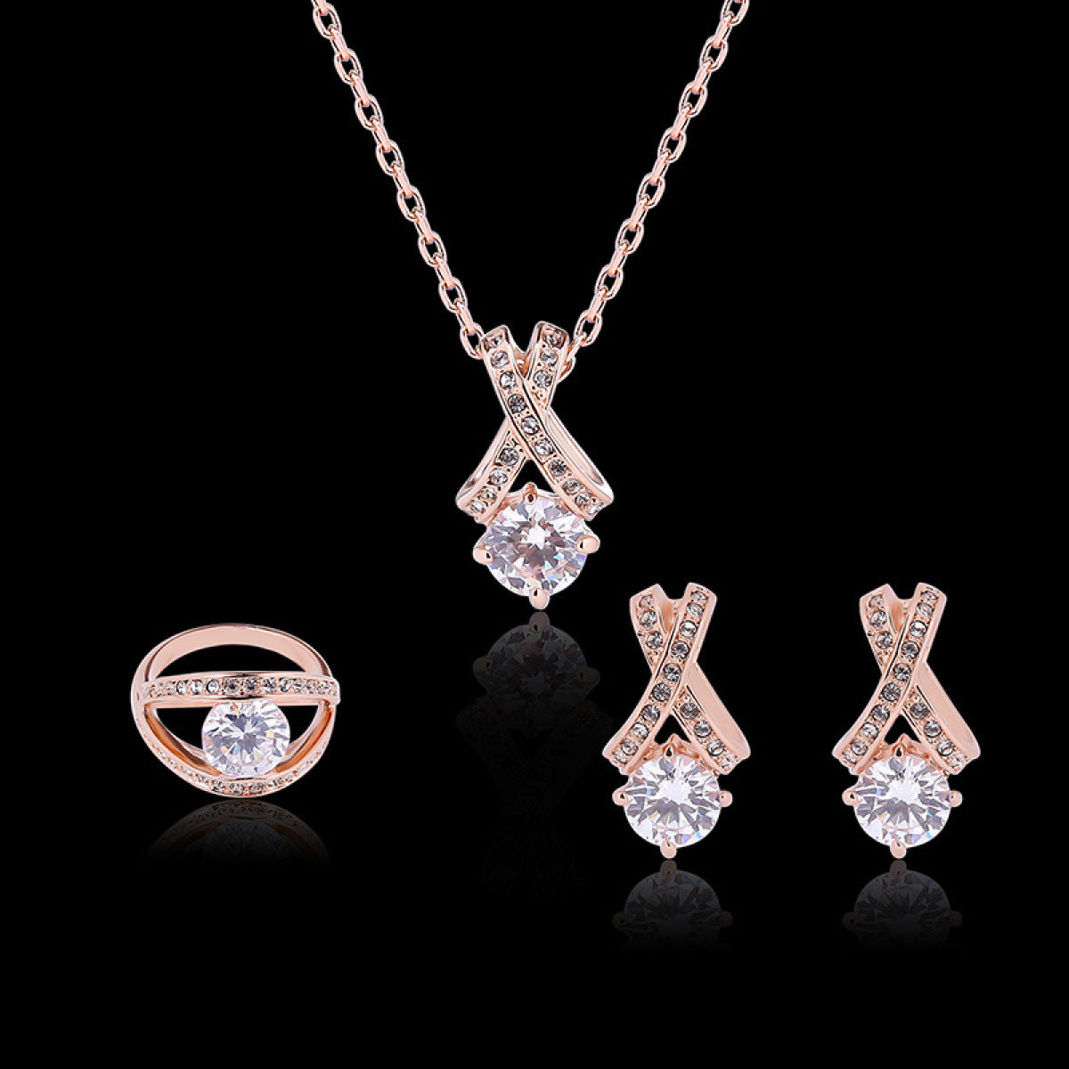 Creative Simple Diamond Jewelry Set